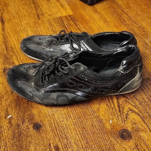 Black Coach shoes, 9s - Picture 2 of 5